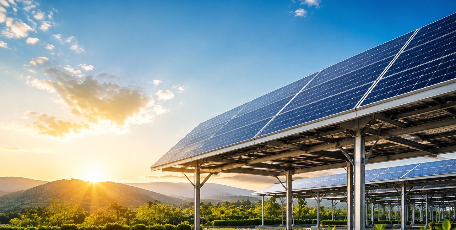 Solar panels and mounting structures