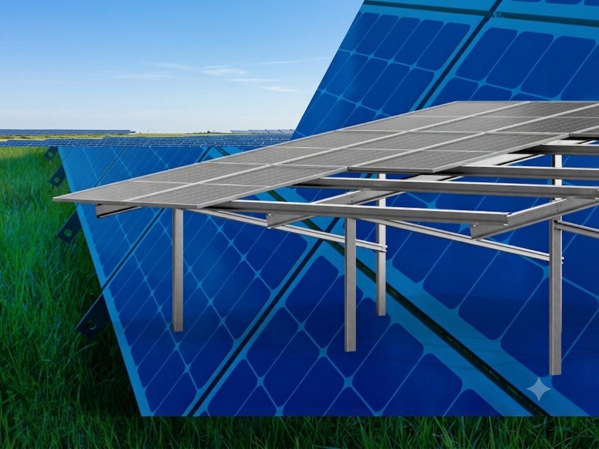 Blue Diamond Infra solar mounting structure solution